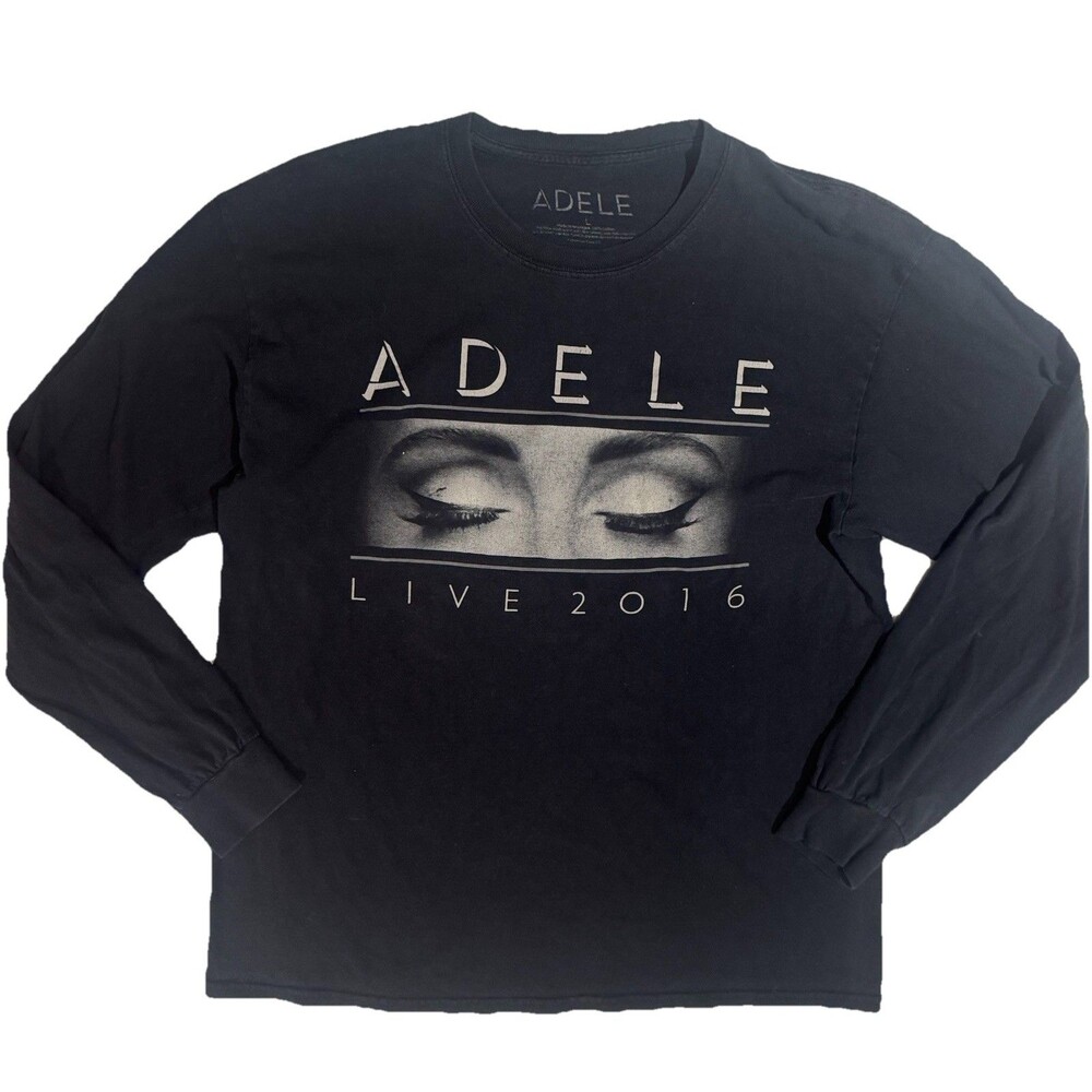 Adele Live 2016 Concert Tour Shirt Unisex Long Sleeve Black Graphic Shirt LG